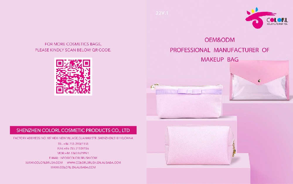 22V.2 OEM Makeup Bag Catalog----CoLorL Cosmetics-PC